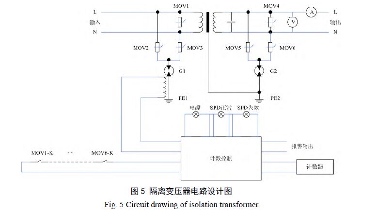 浪涌保護器配合隔離變壓器電路設計圖 浪涌保護器和隔離變壓器結合的設計