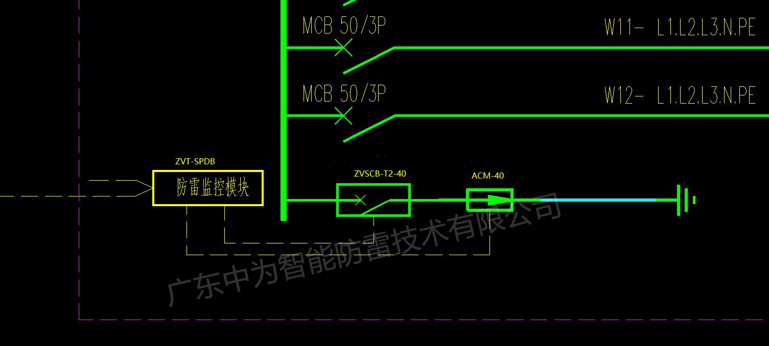 浪涌保護器的電氣符號是什么,在系統圖紙中怎么表示?