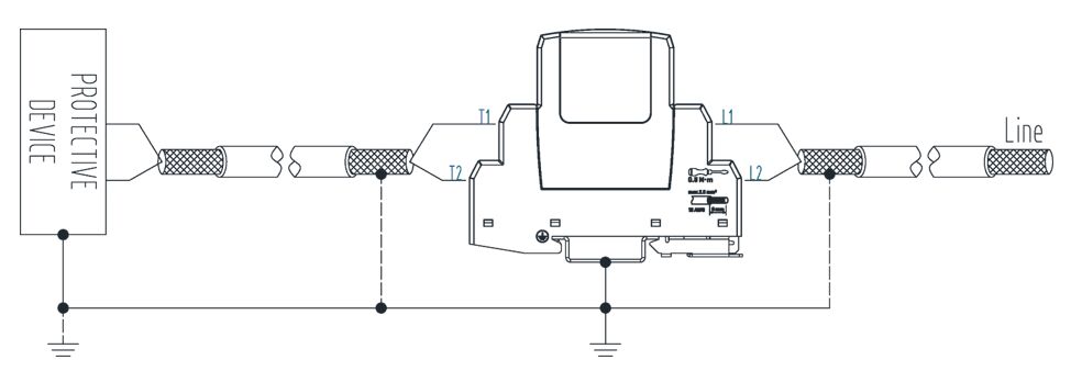 二線制接線圖 熱插拔式信號SPD電涌保護器 5V 24V二線三線四線制防雷器
