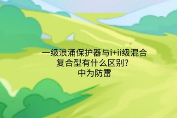 一級浪涌保護器與i+ii級混合復合型有什么區別?